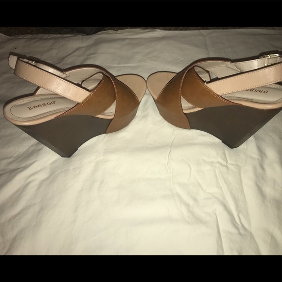 Bamboo brown wedges - Picture 3 of 7